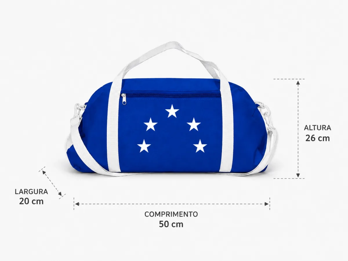 Mochila Bolsa Unisex Copa Do Mundo Grande Azul Cor:Azul