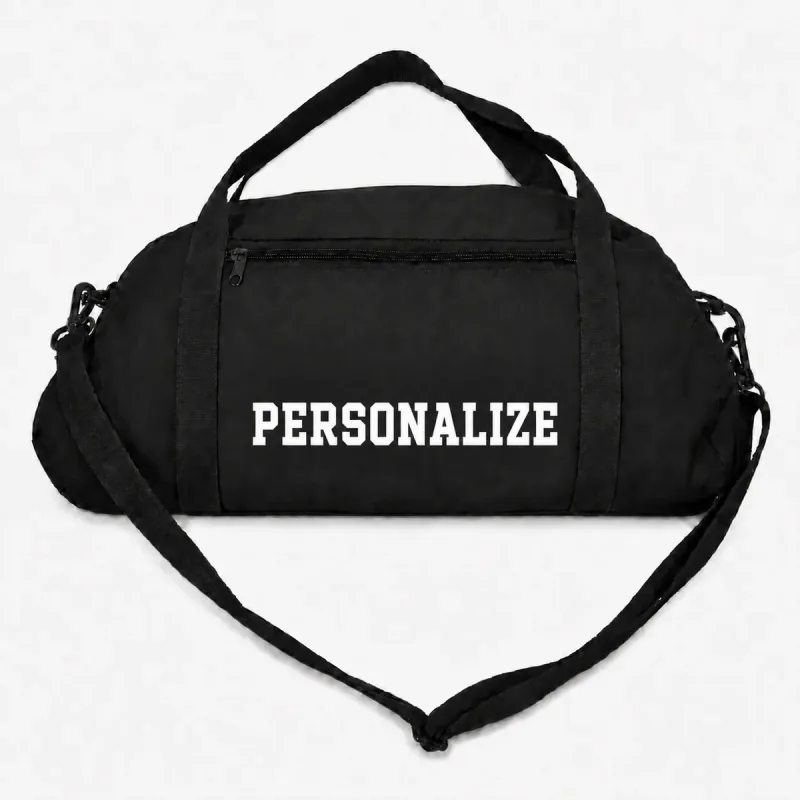 Mala Bolsa Mochila Esportiva Academia Viagem Unissex Grande Preto Personalizado