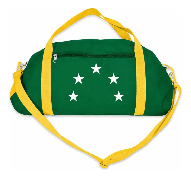 Mochila Bolsa Academia Unisex Copa Do Mundo Grande Azul Verde