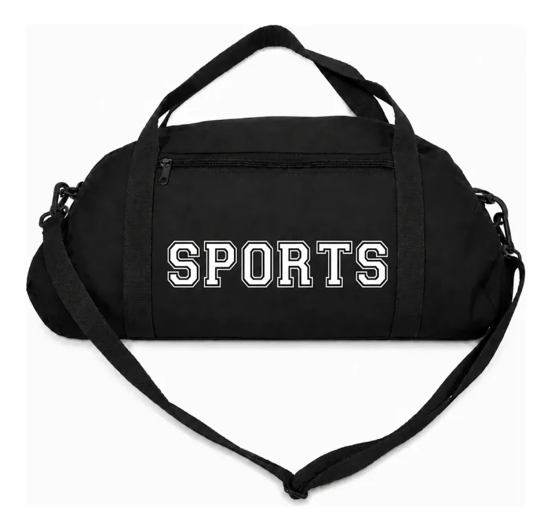 Mala Bolsa Mochila Esportiva Academia Viagem Unissex Grande Preto Estilo 1
